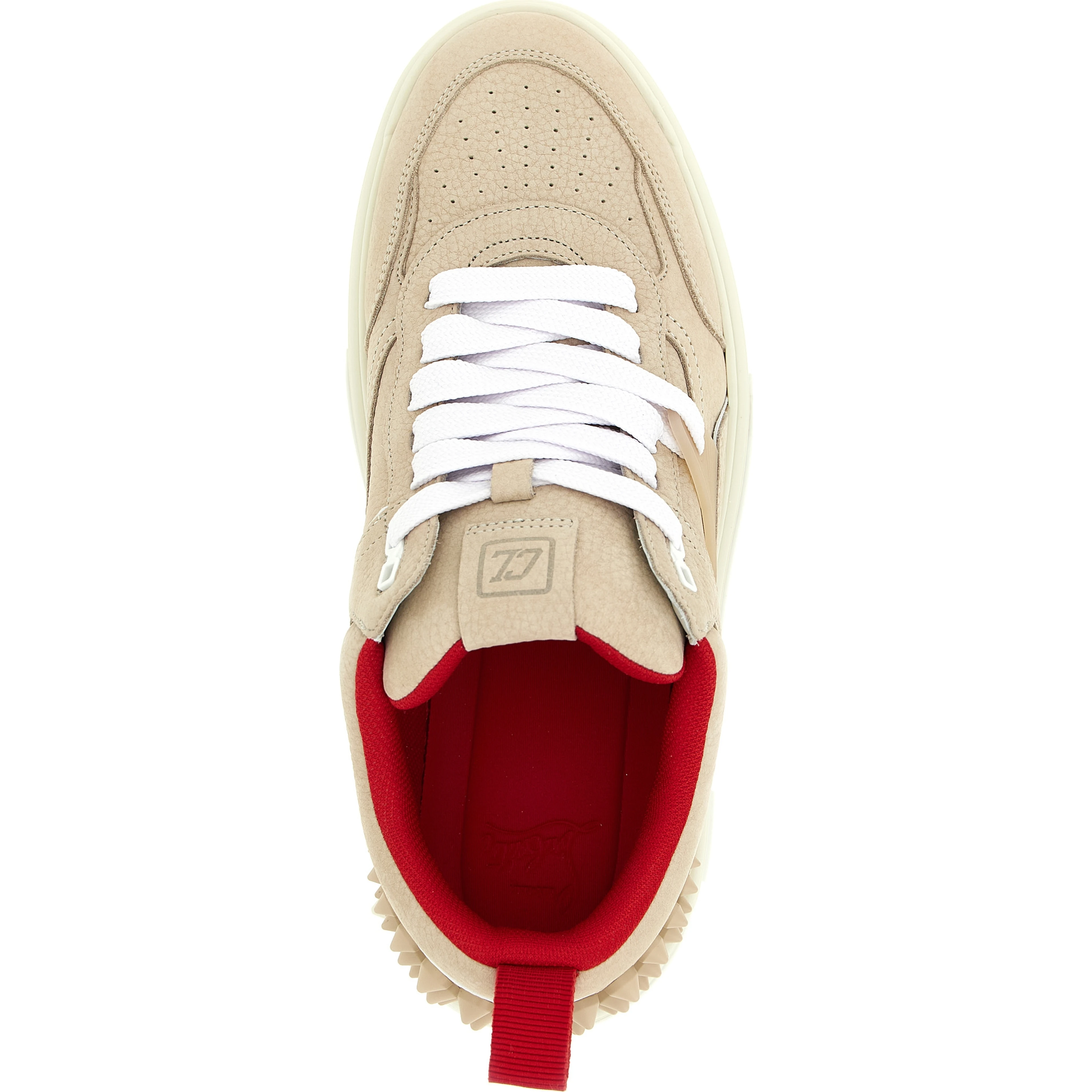 Beige Calfskin Athletic Sneakers
