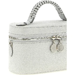 Gray Polyester Crossbody Bag