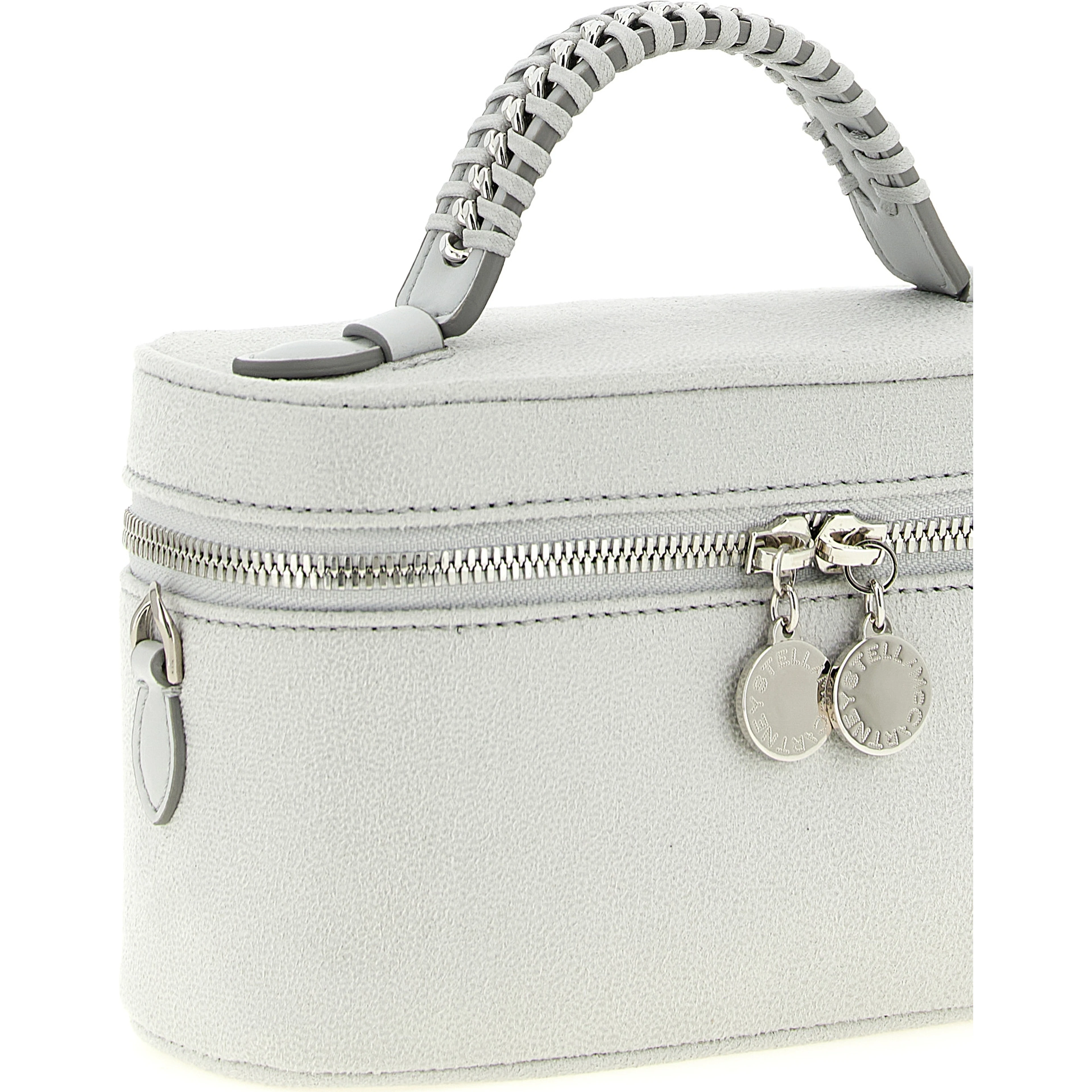 Gray Polyester Crossbody Bag
