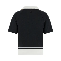 Bicolor Polyester Polo Shirt