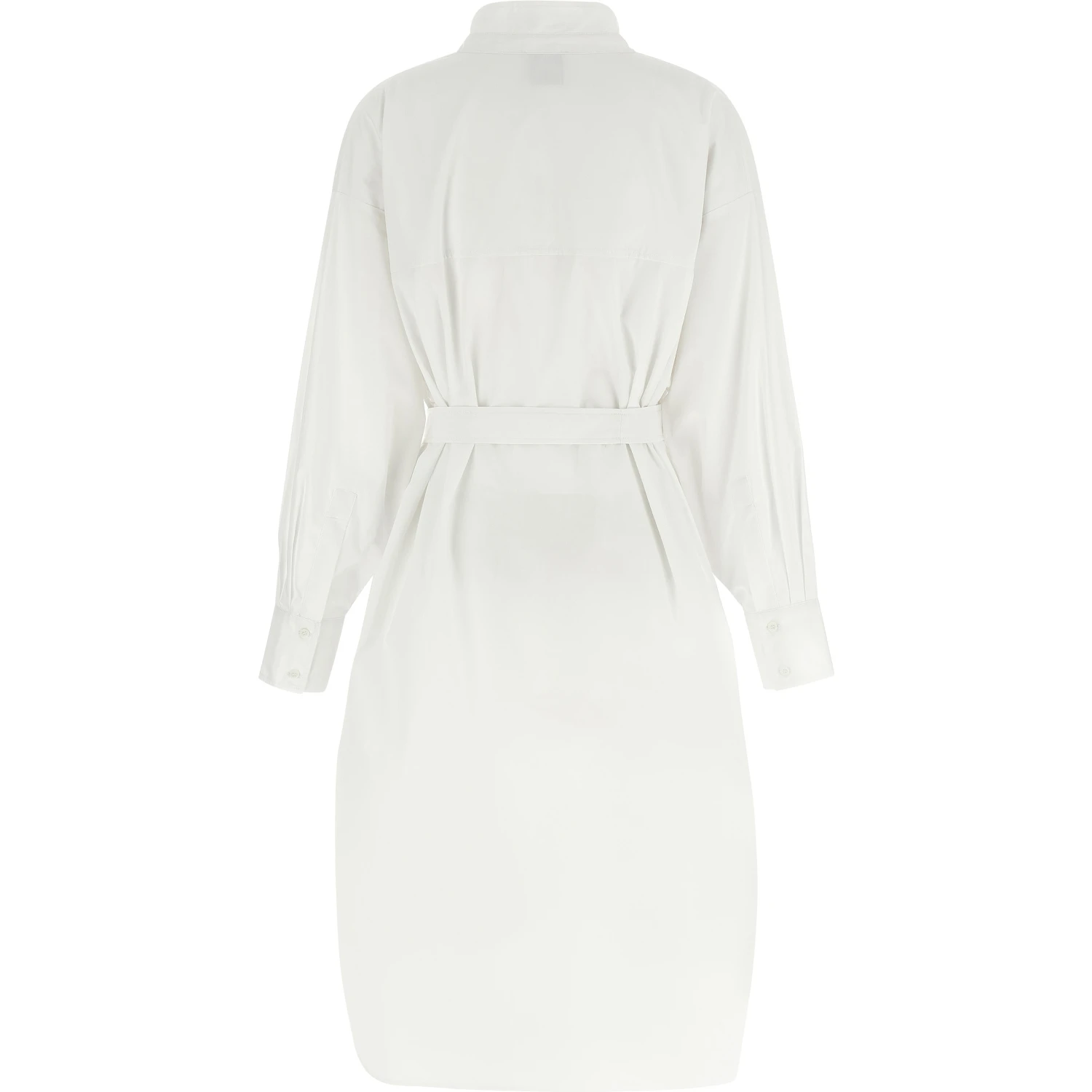 White Cotton Midi Dress