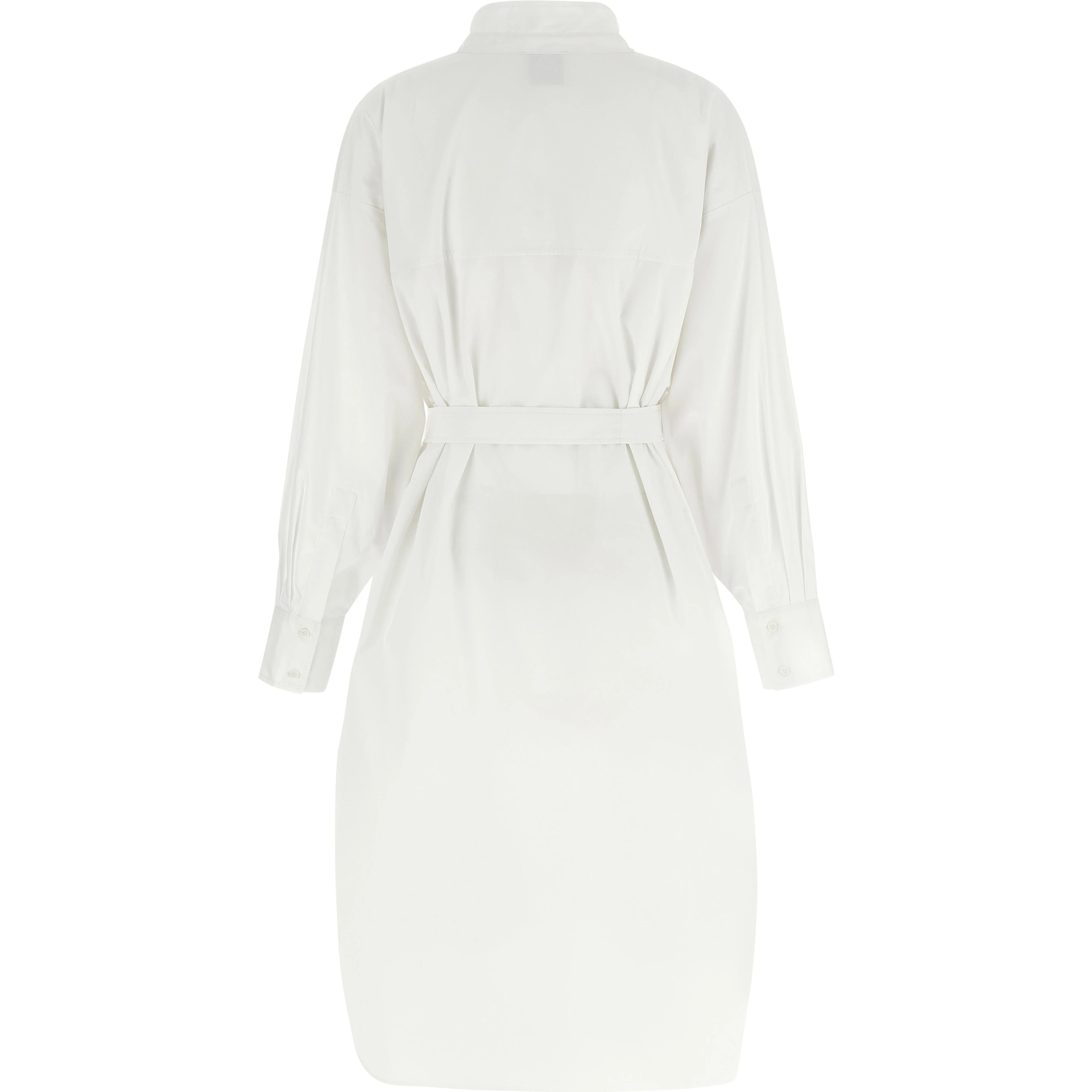 White Cotton Midi Dress
