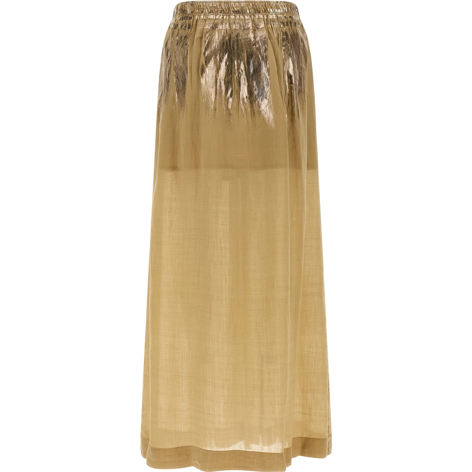 Brown Tencel Mini Skirt