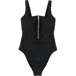 Black Polyamide One-Piece Swimsuit