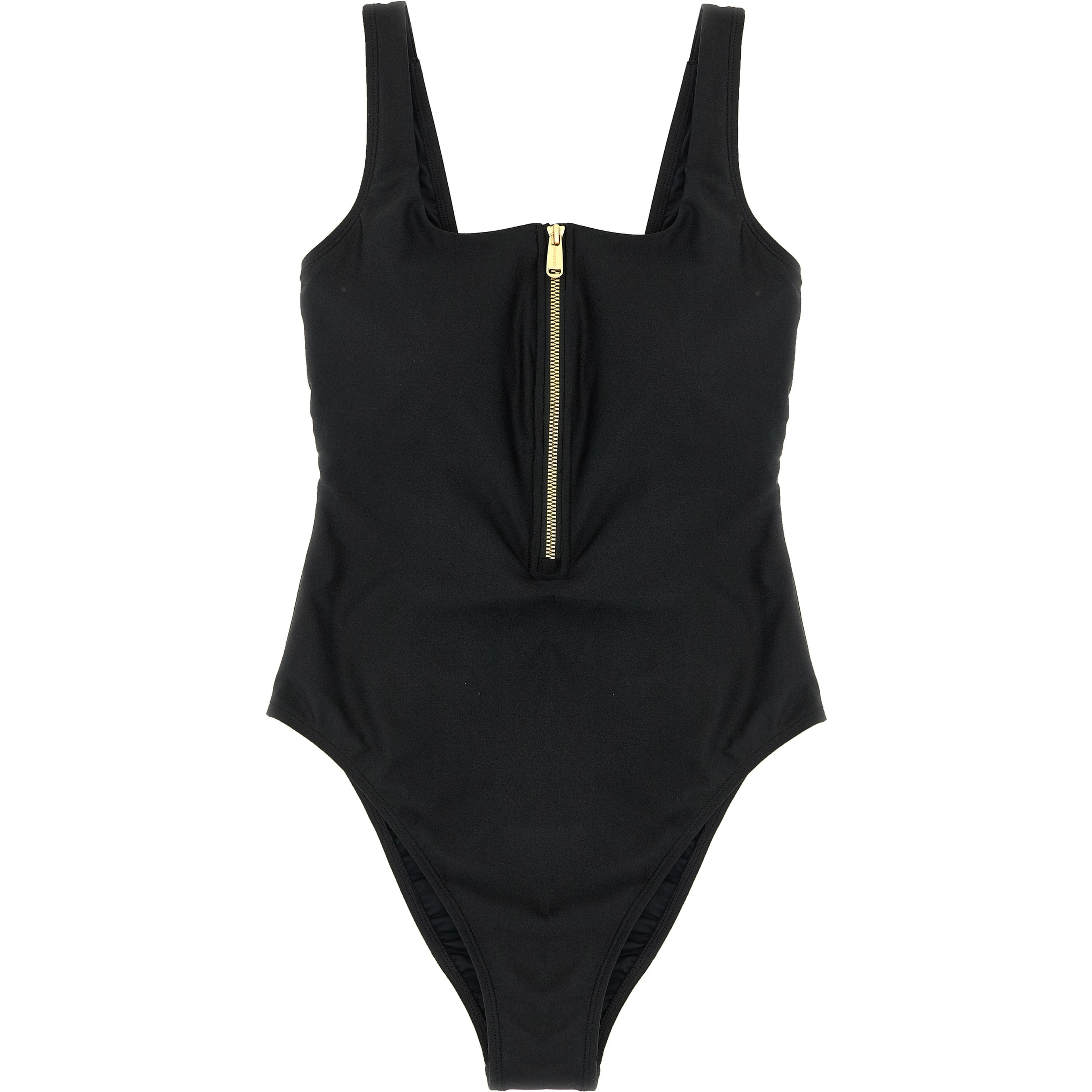 Black Polyamide One-Piece Swimsuit