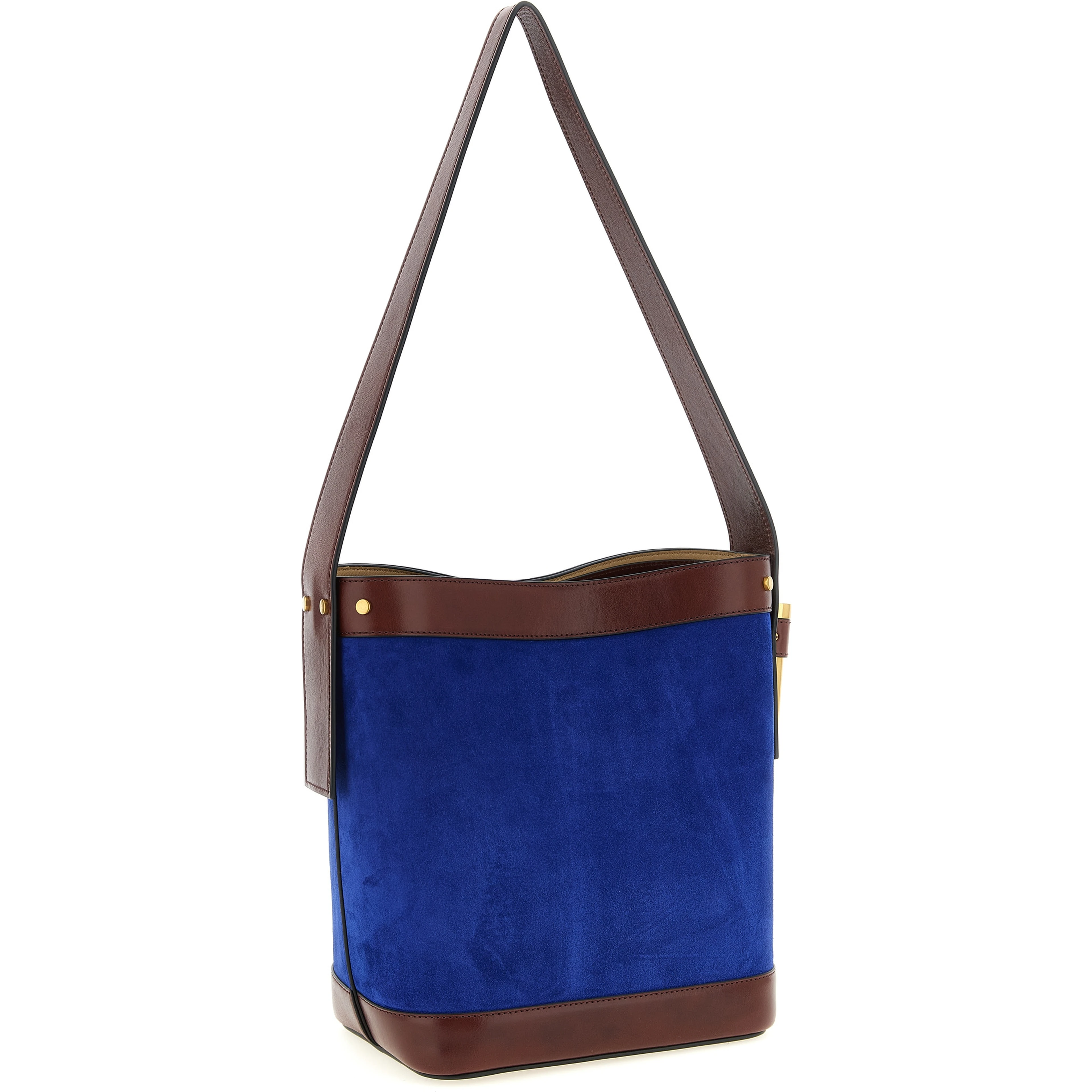 Blue Calfskin Shoulder Bag