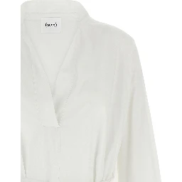 White Cotton Midi Dress