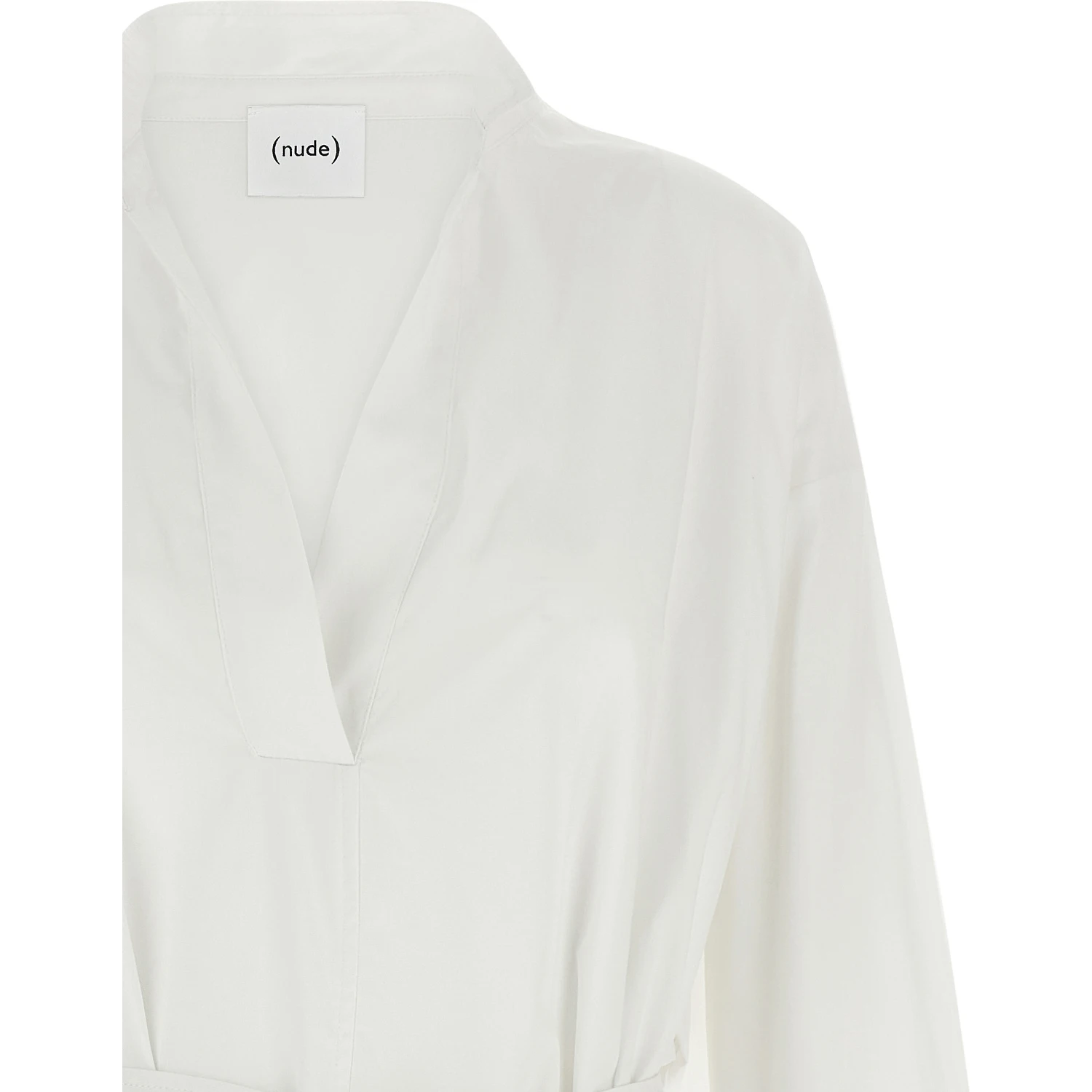 White Cotton Midi Dress