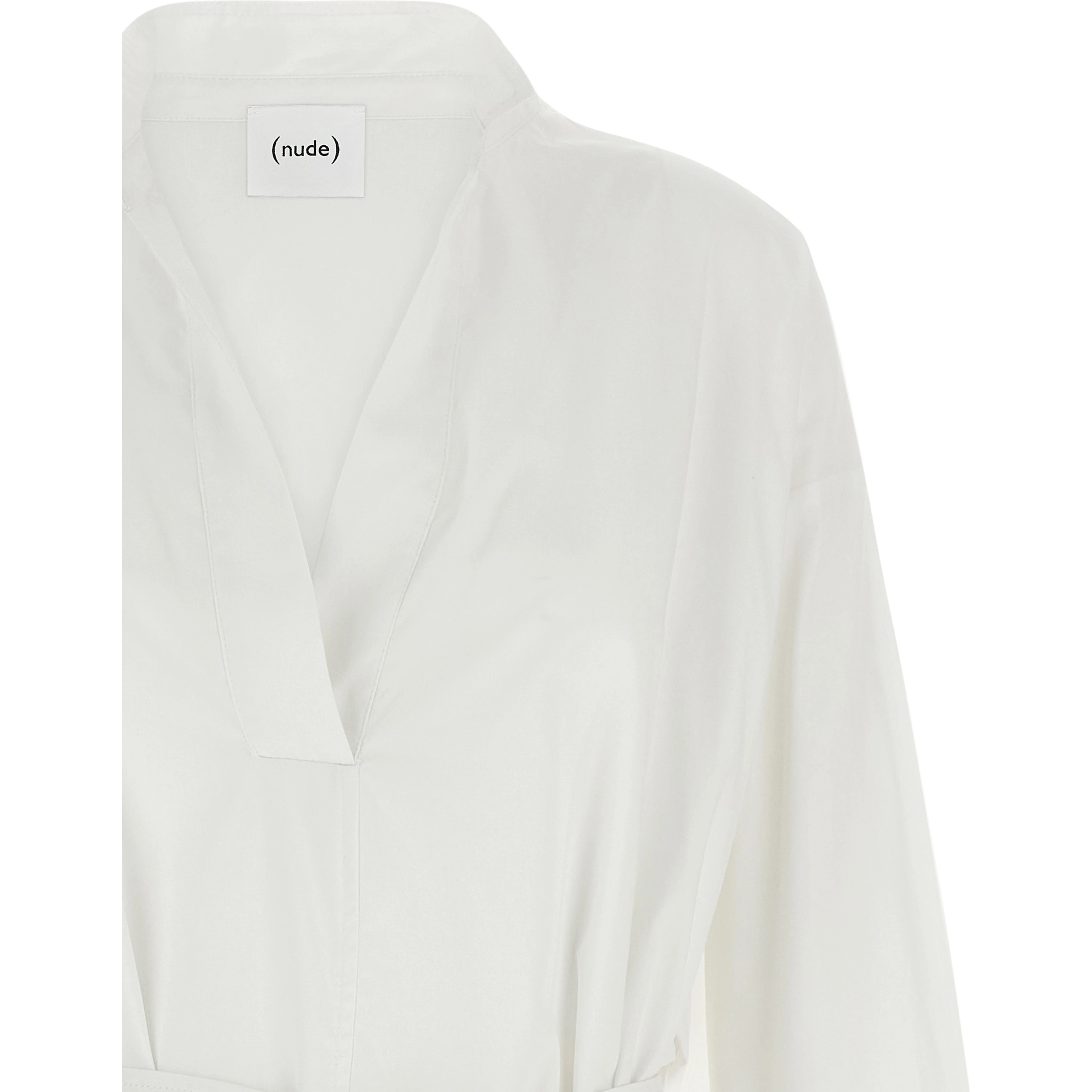 White Cotton Midi Dress