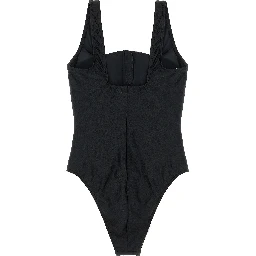 Black Polyamide One-Piece Swimsuit
