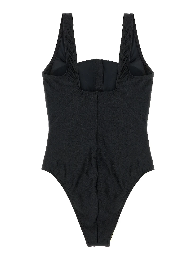 Black Polyamide One-Piece Swimsuit