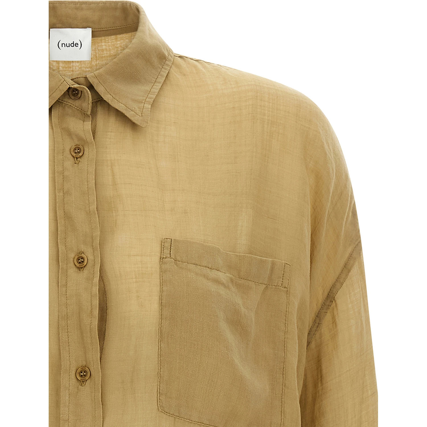 Brown Tencel Blouse