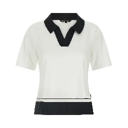 Bicolor Polyester Polo Shirt