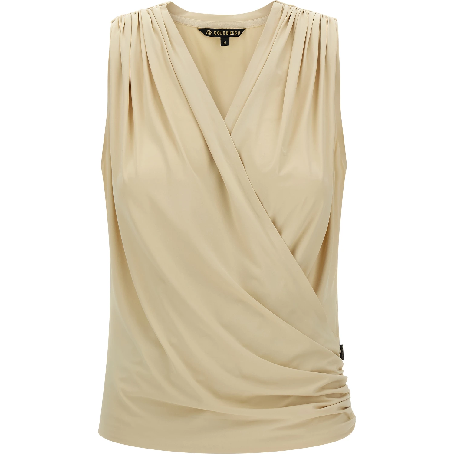 Beige Polyamide Sport Bra