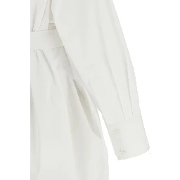 White Cotton Midi Dress