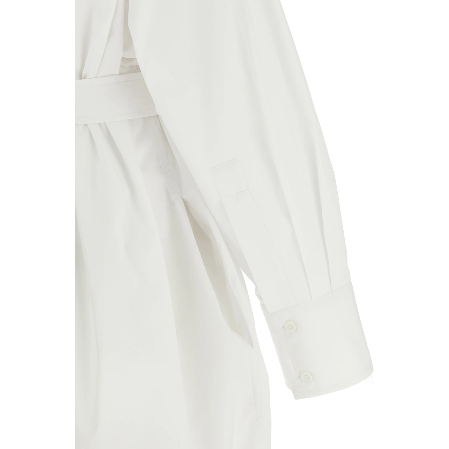 White Cotton Midi Dress