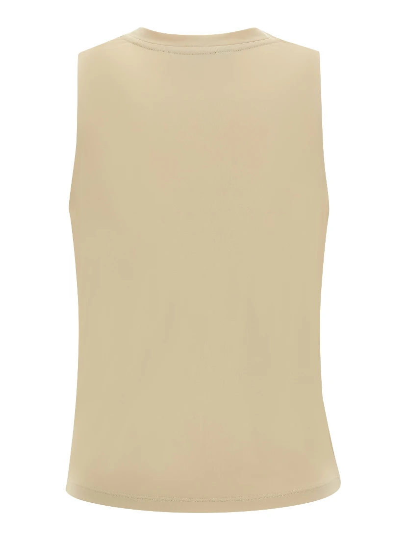 Beige Polyamide Sport Bra