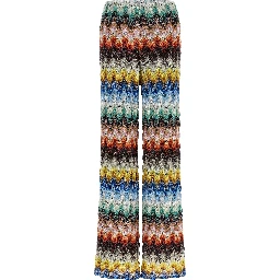 Multicolor Viscose Casual Pants