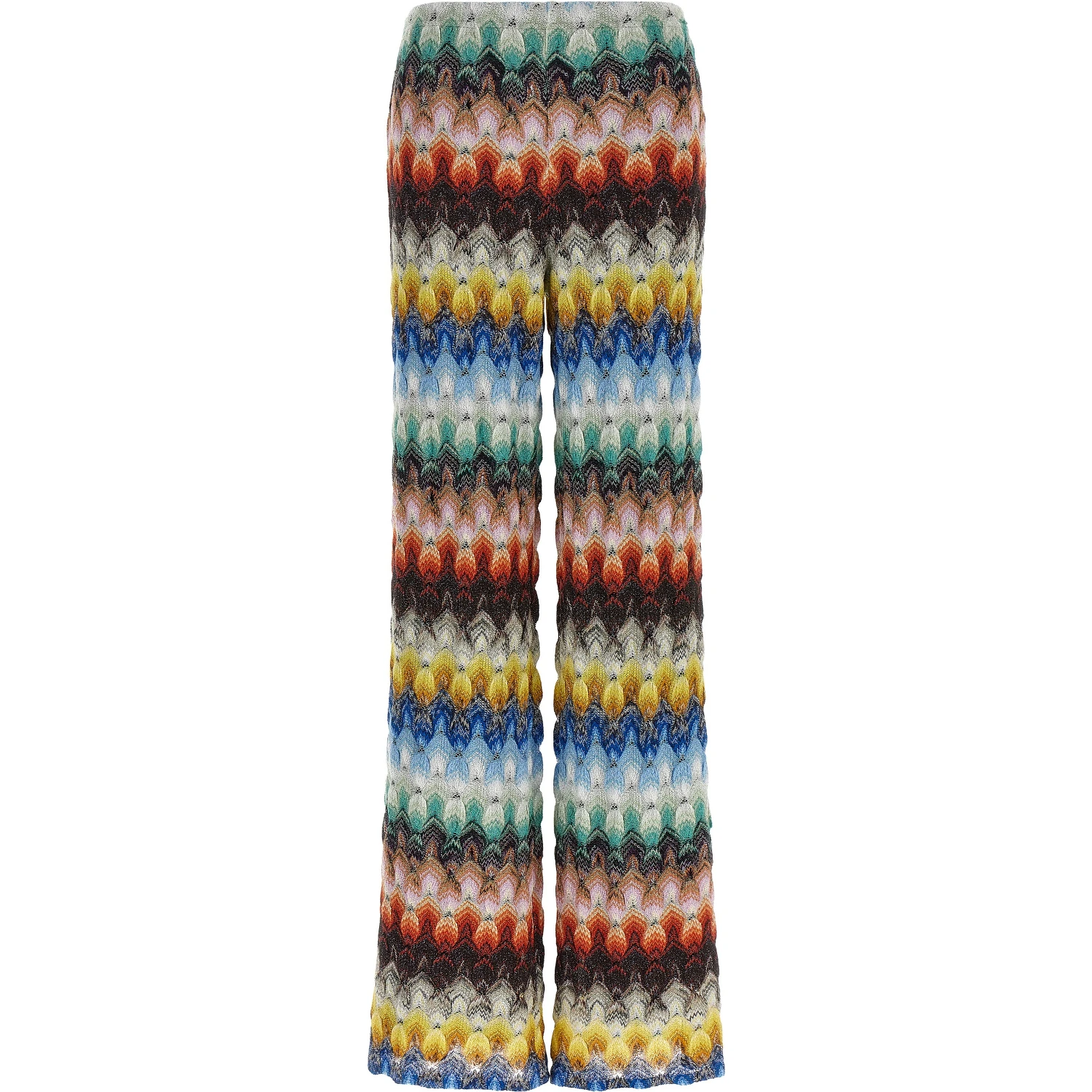 Multicolor Viscose Casual Pants