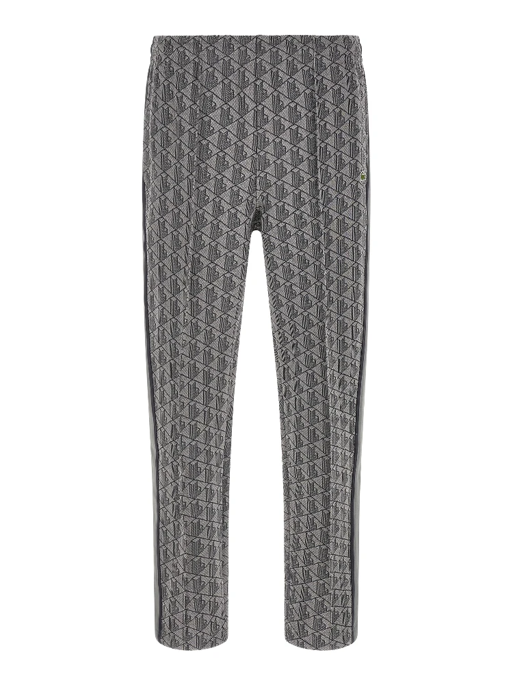 Gray Polyester Joggers (Workout Pants)