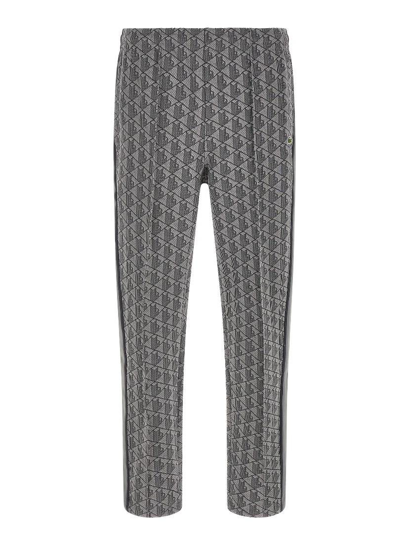 Gray Polyester Joggers (Workout Pants)