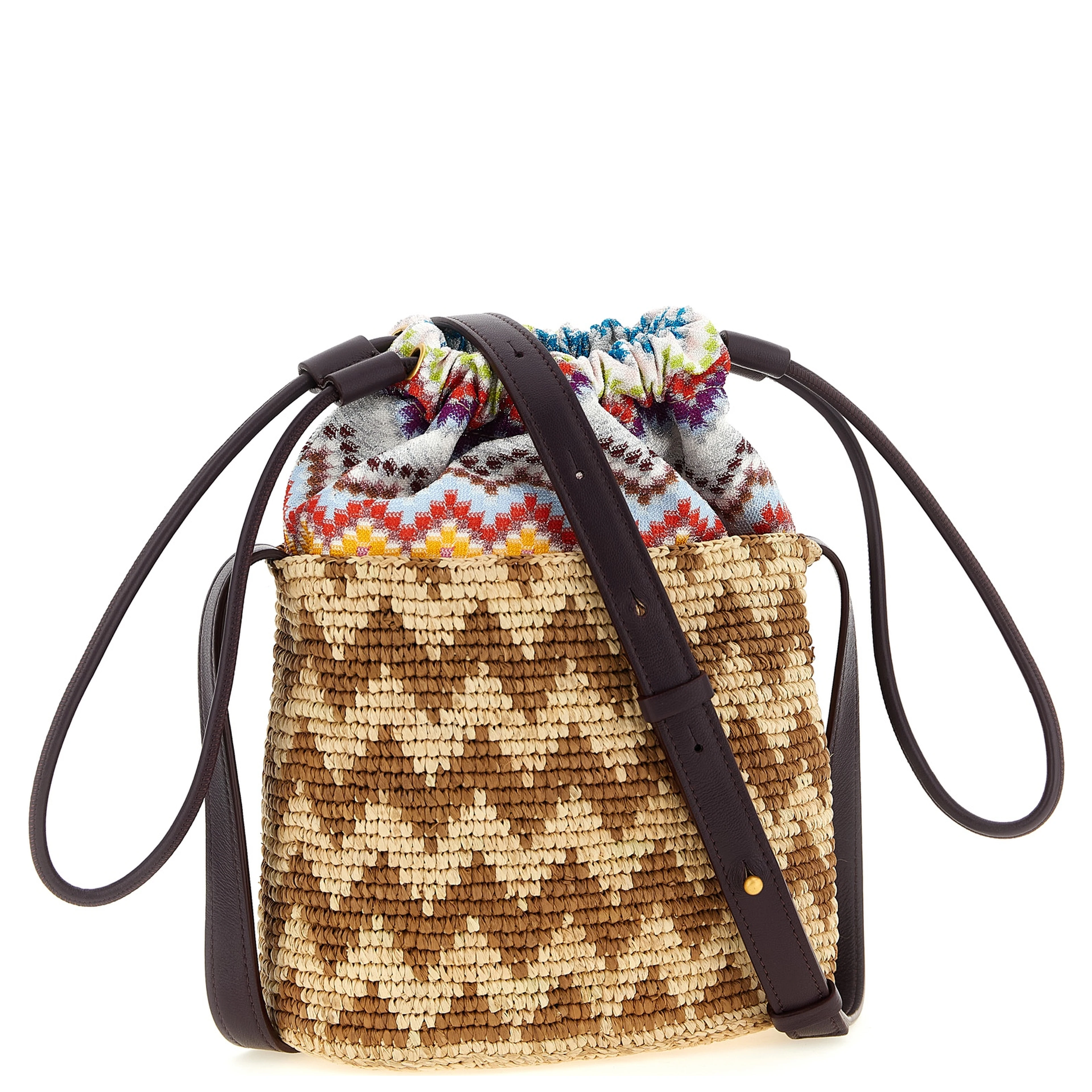 Multicolor Cotton Crossbody Bag
