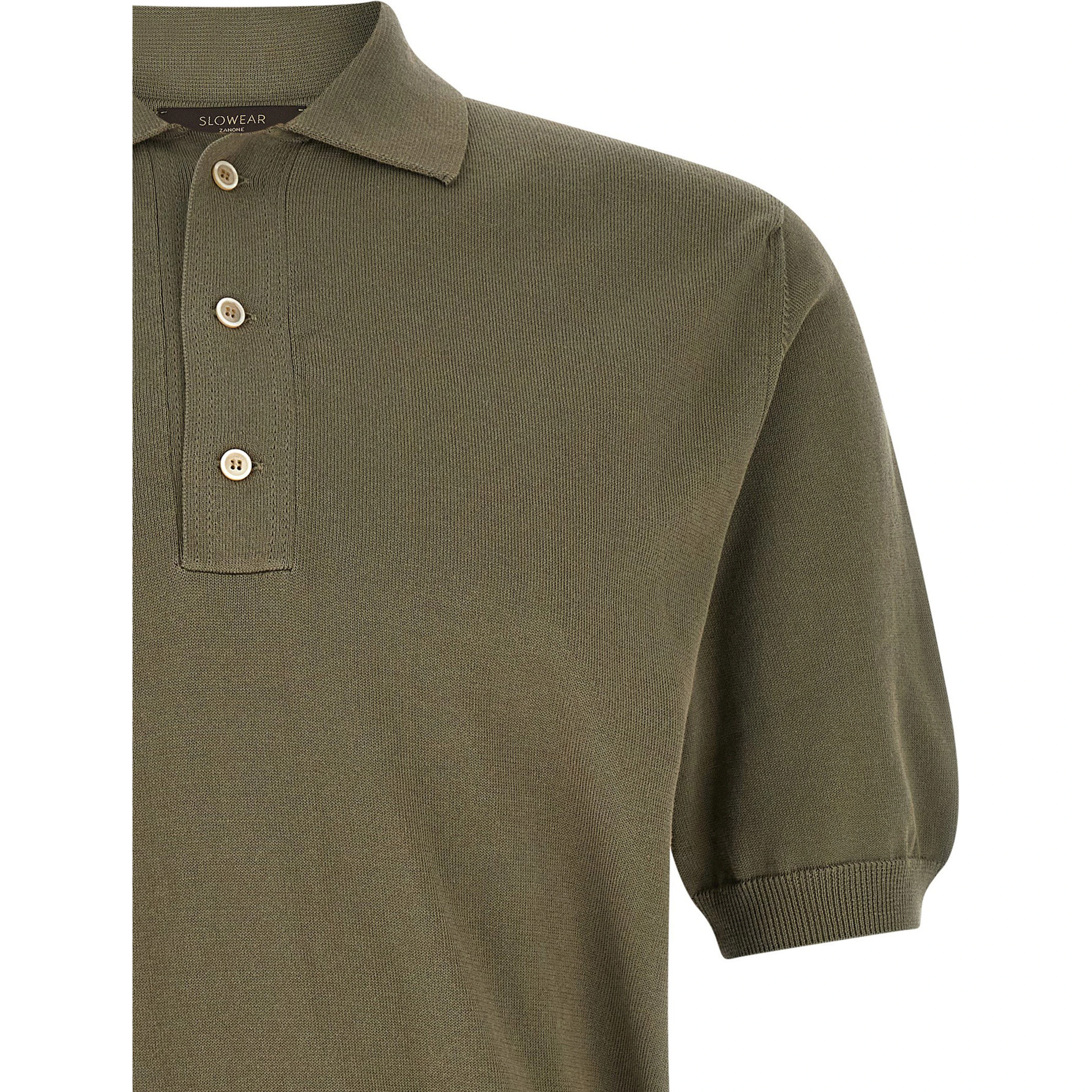 Bicolor Cotton Polo Shirt