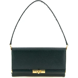 Bicolor Calfskin Shoulder Bag