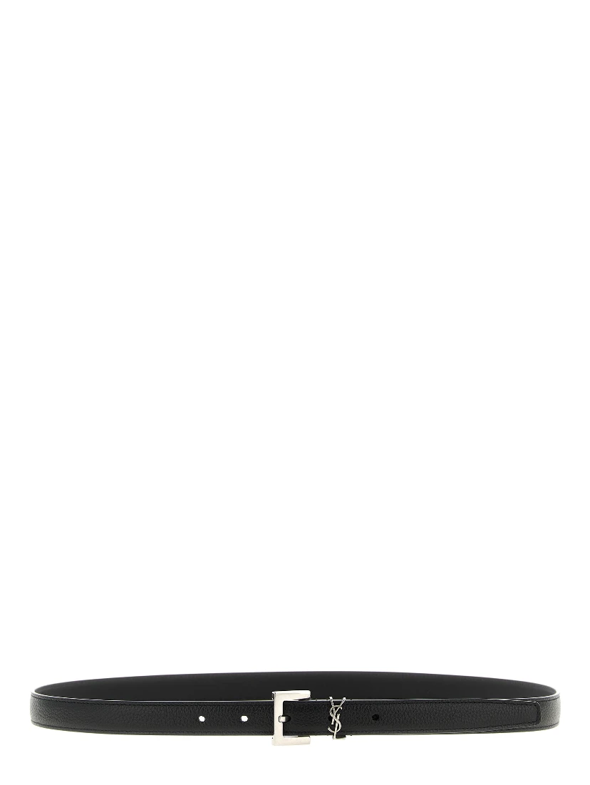 Black Calfskin Regular Belt