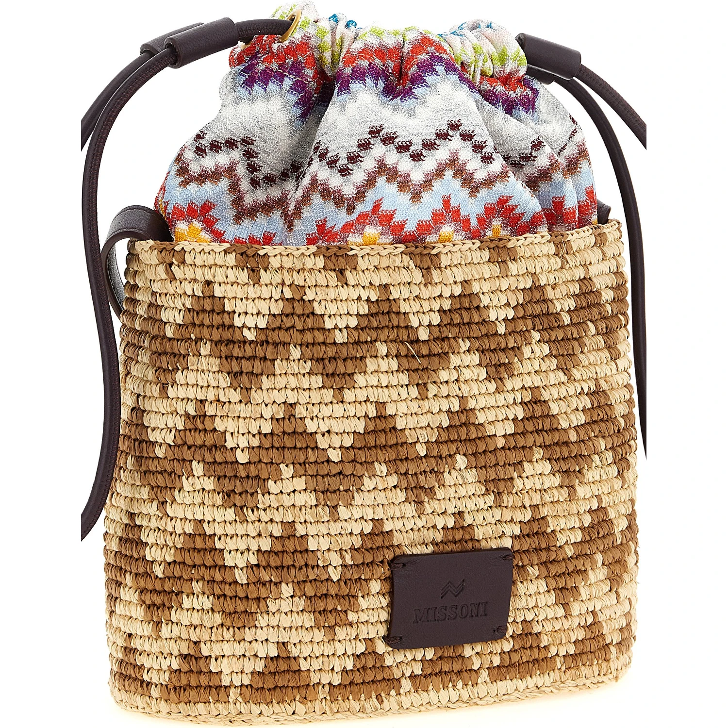 Multicolor Cotton Crossbody Bag
