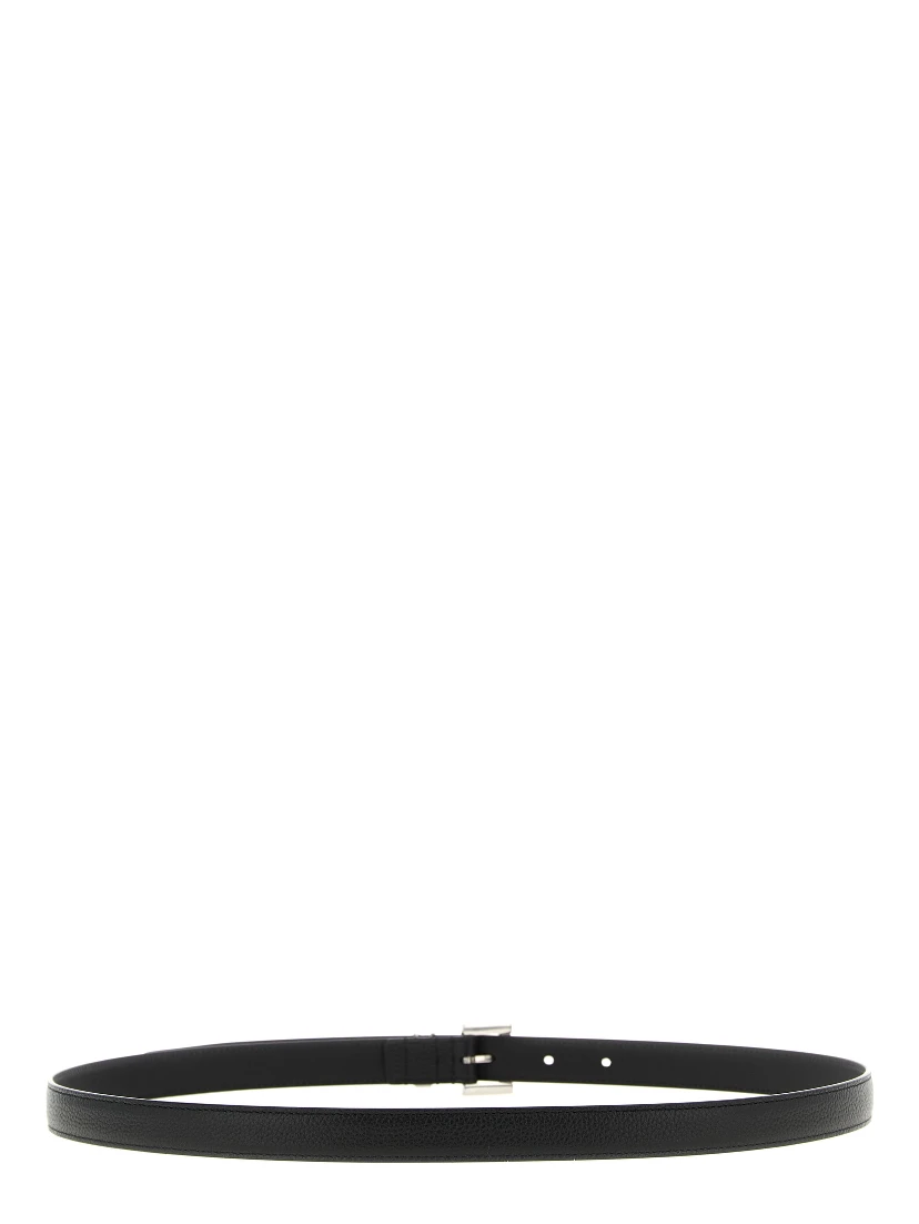 Black Calfskin Regular Belt