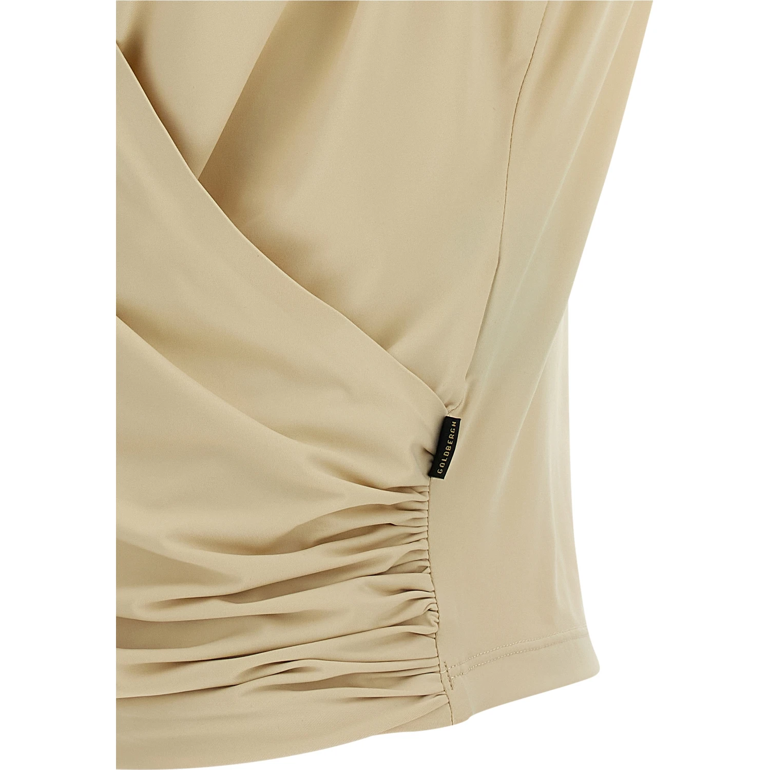 Beige Polyamide Sport Bra