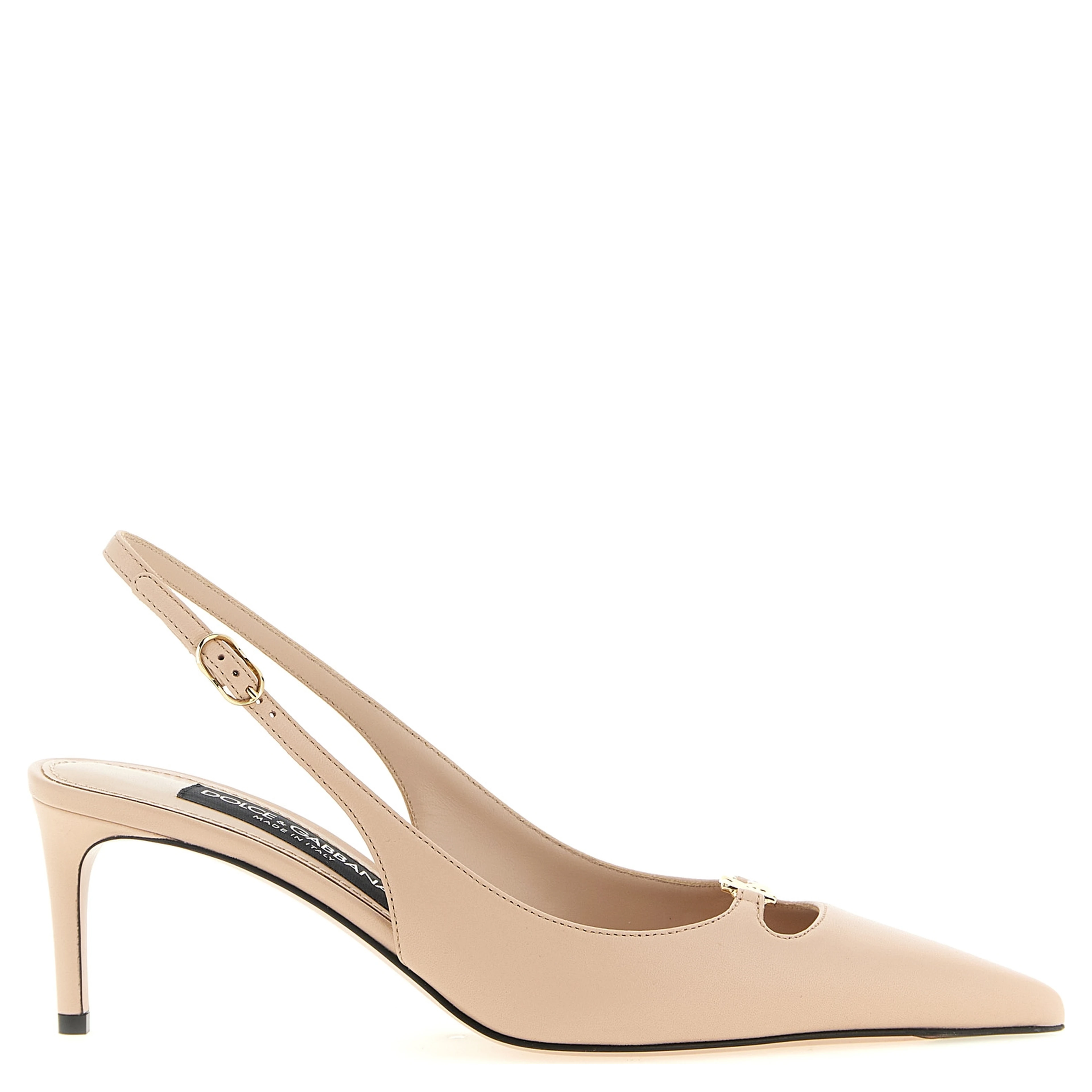 Multicolor Lamb Leather Mid Heel Pumps