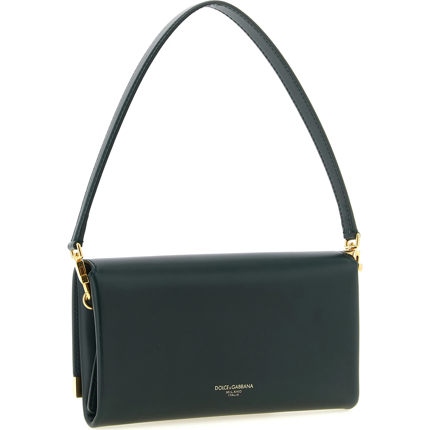 Bicolor Calfskin Shoulder Bag