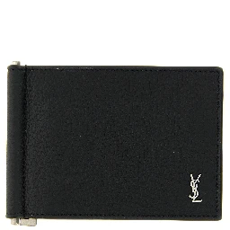 Black Calfskin Money Clip