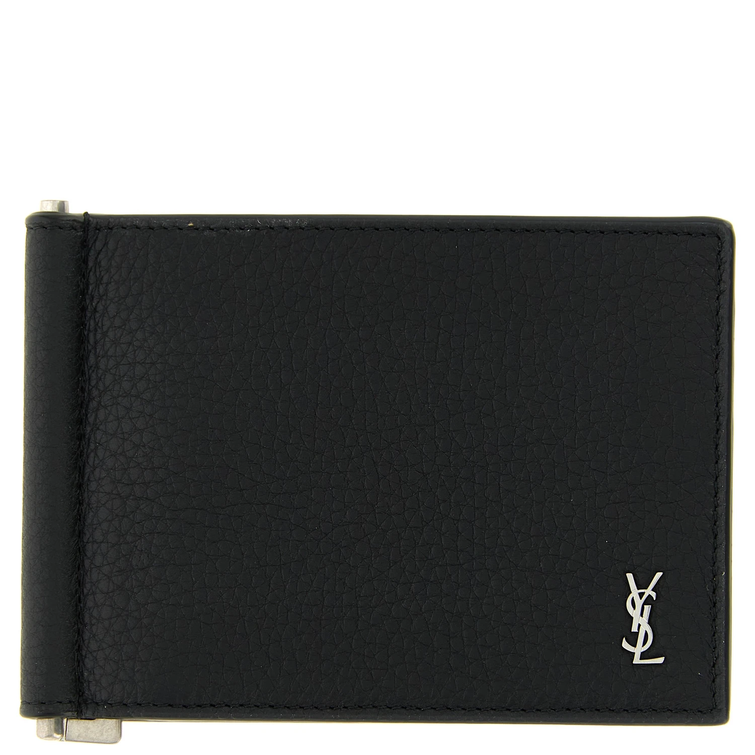Black Calfskin Money Clip
