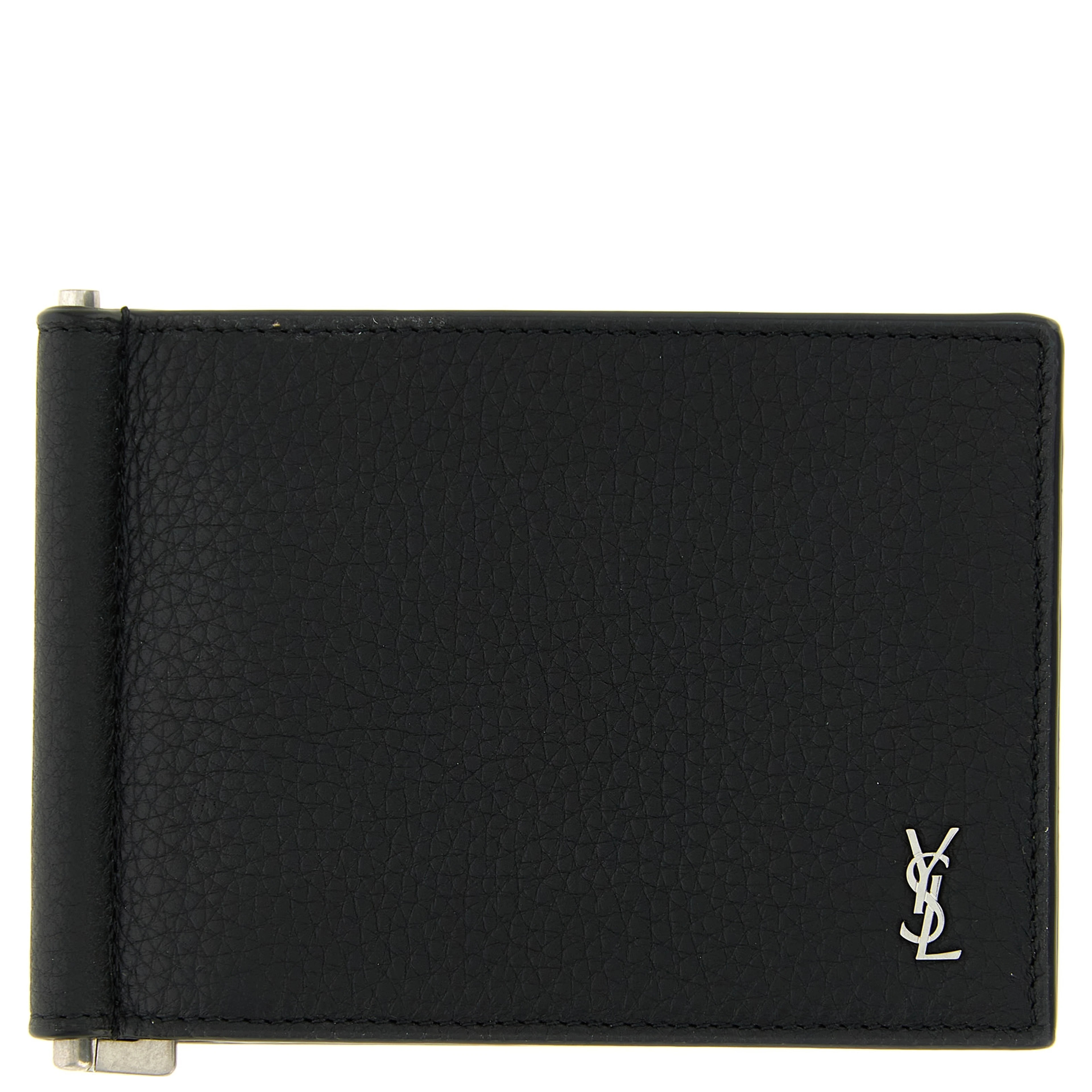 Black Calfskin Money Clip