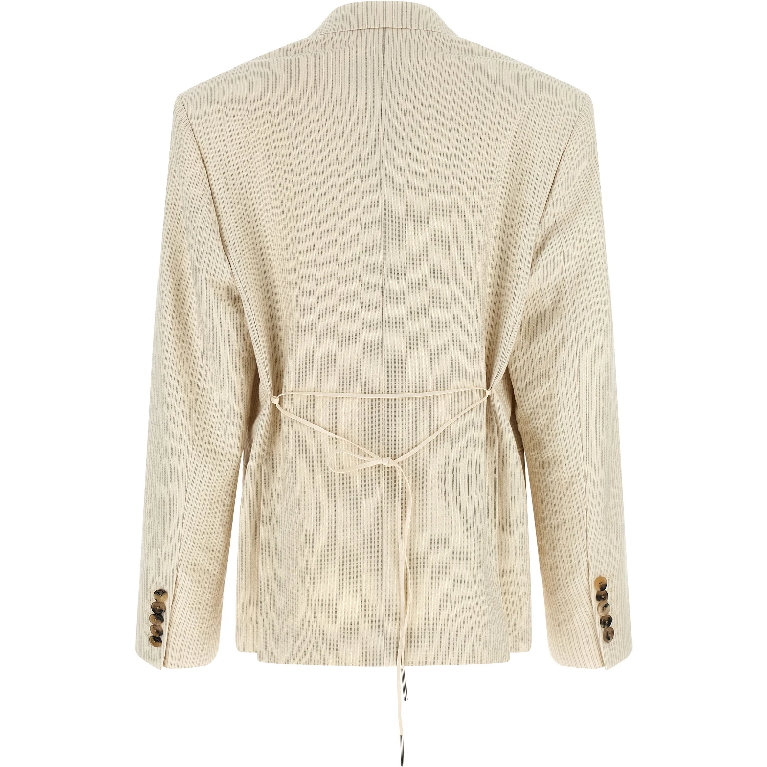 Beige Cotton Blazer