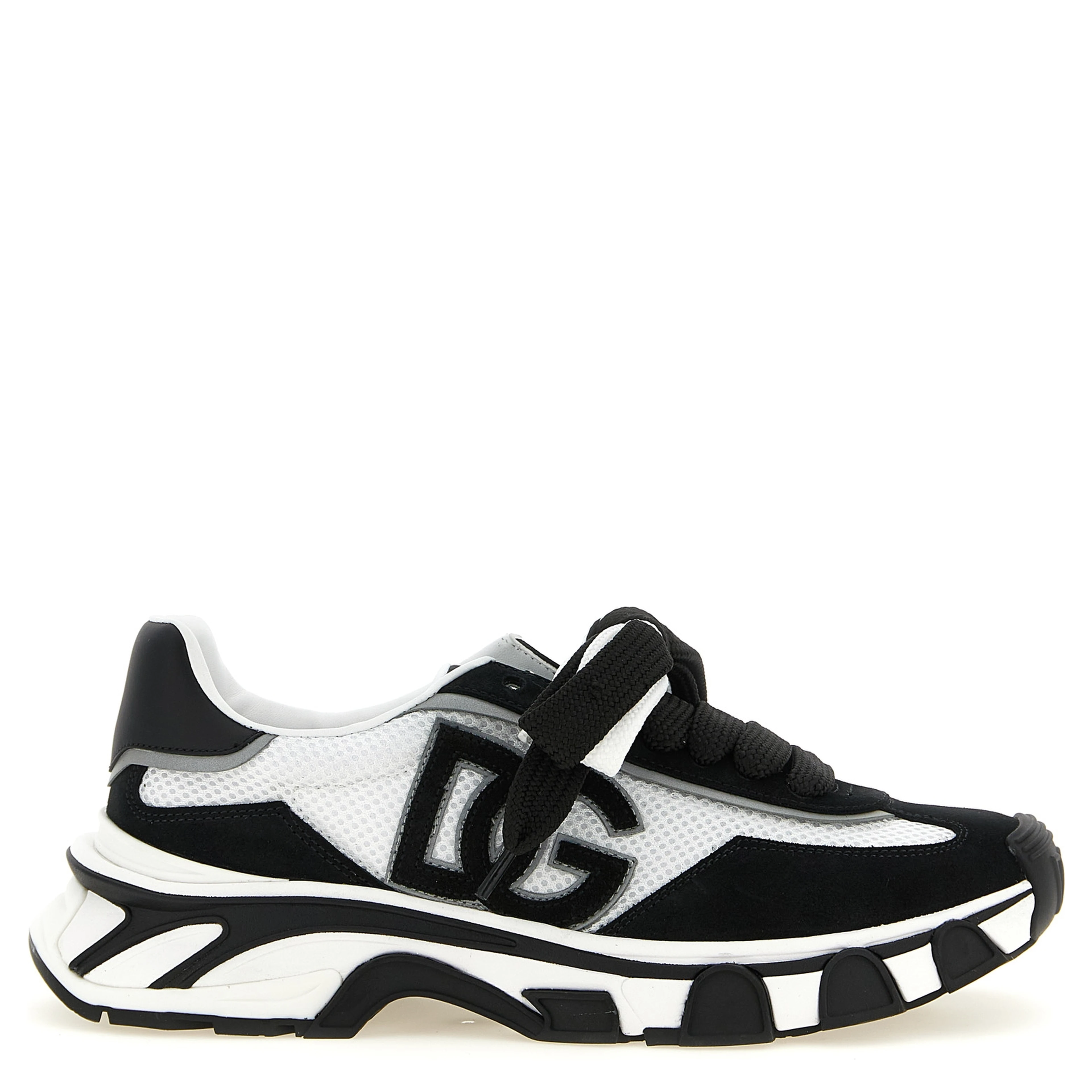 Bicolor Polyester Athletic Sneakers