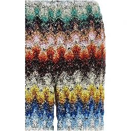 Multicolor Viscose Casual Pants