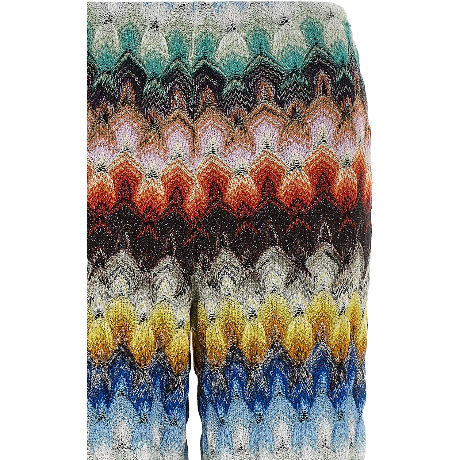 Multicolor Viscose Casual Pants