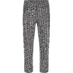 Gray Polyester Joggers (Workout Pants)