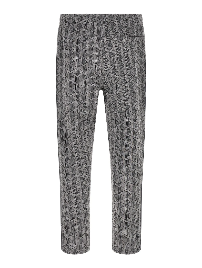 Gray Polyester Joggers (Workout Pants)