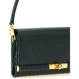 Bicolor Calfskin Shoulder Bag
