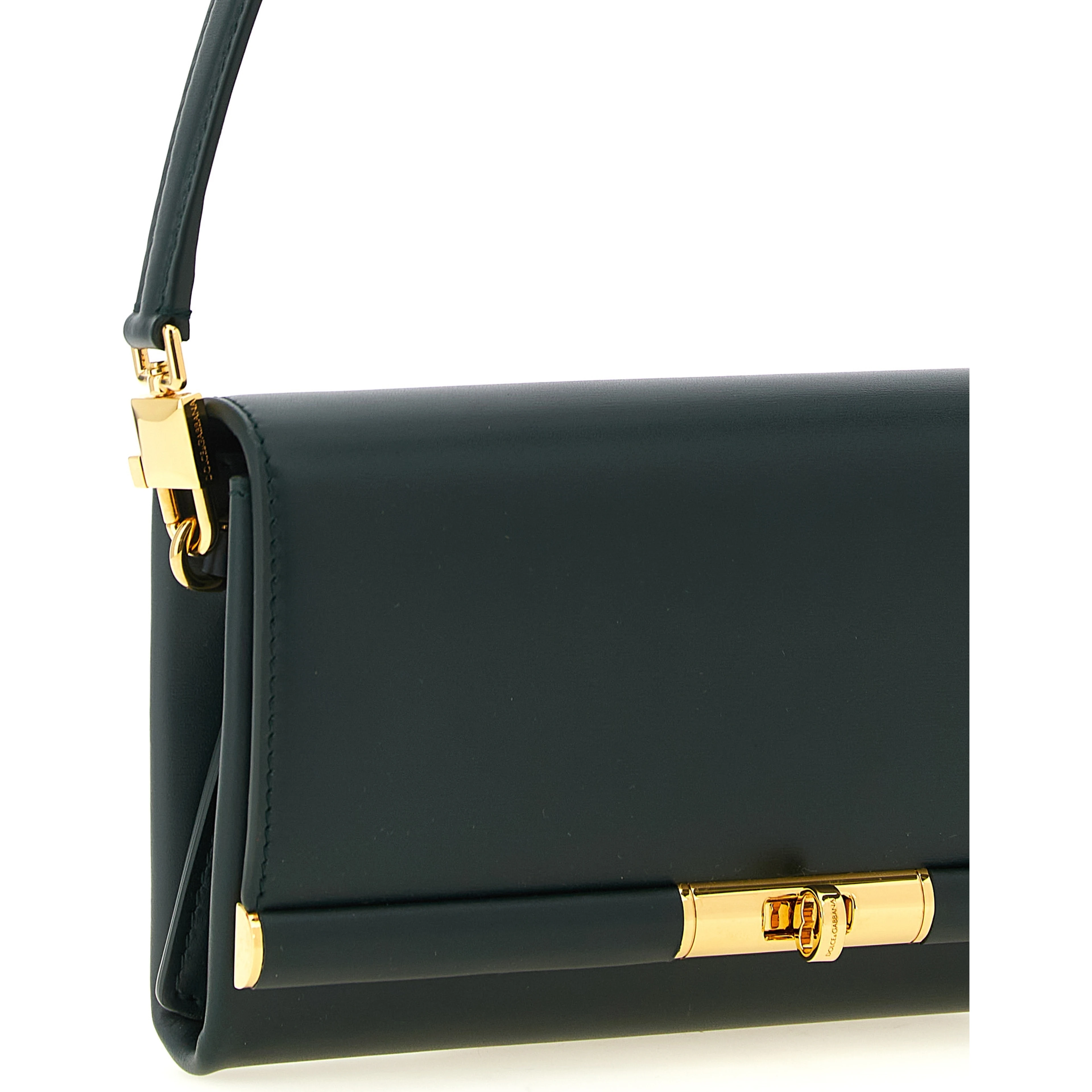 Bicolor Calfskin Shoulder Bag