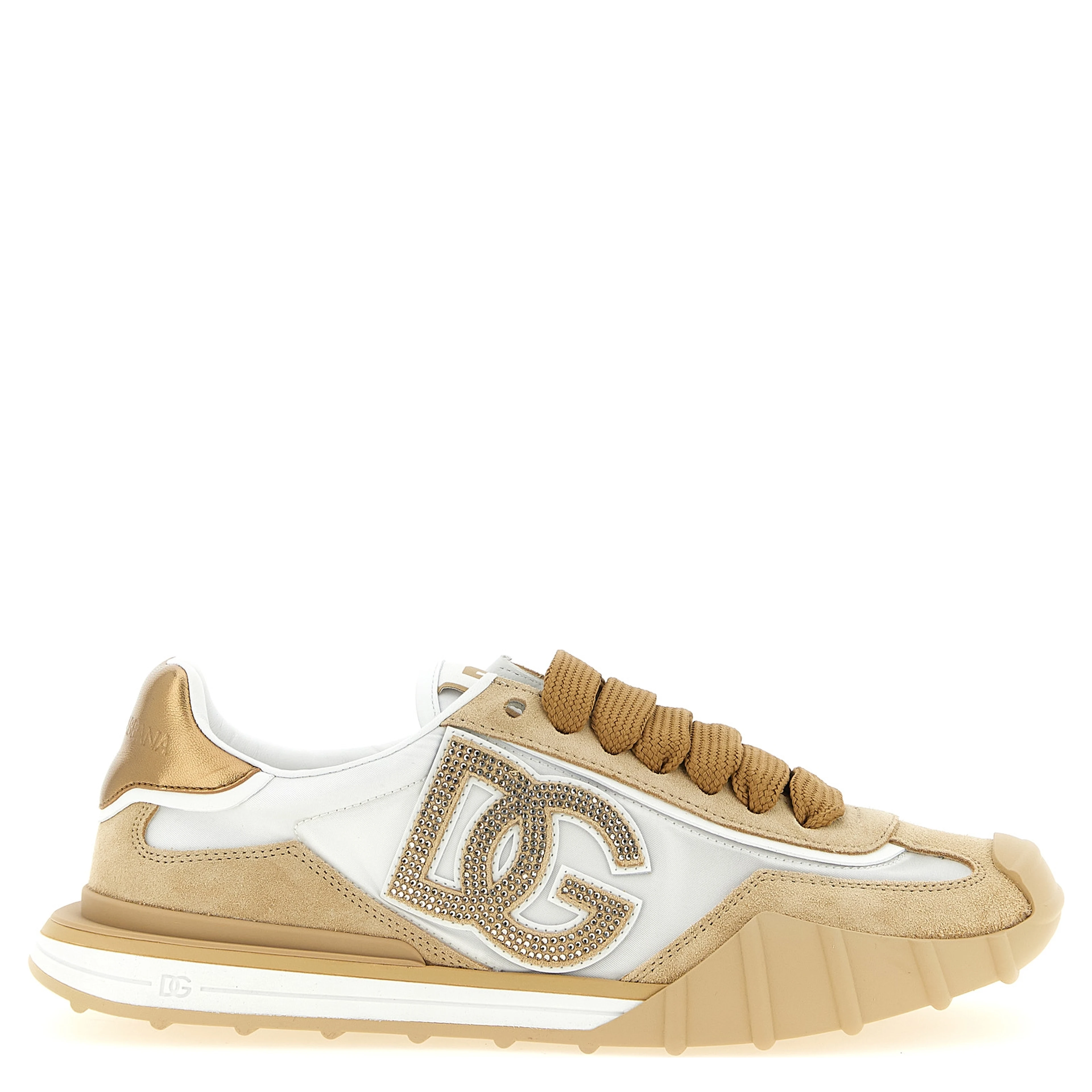 Beige Calfskin Athletic Sneakers