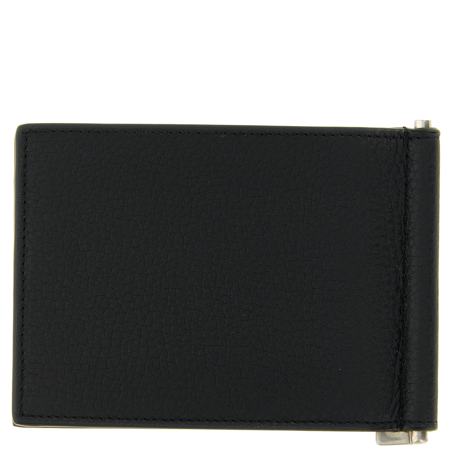 Black Calfskin Money Clip