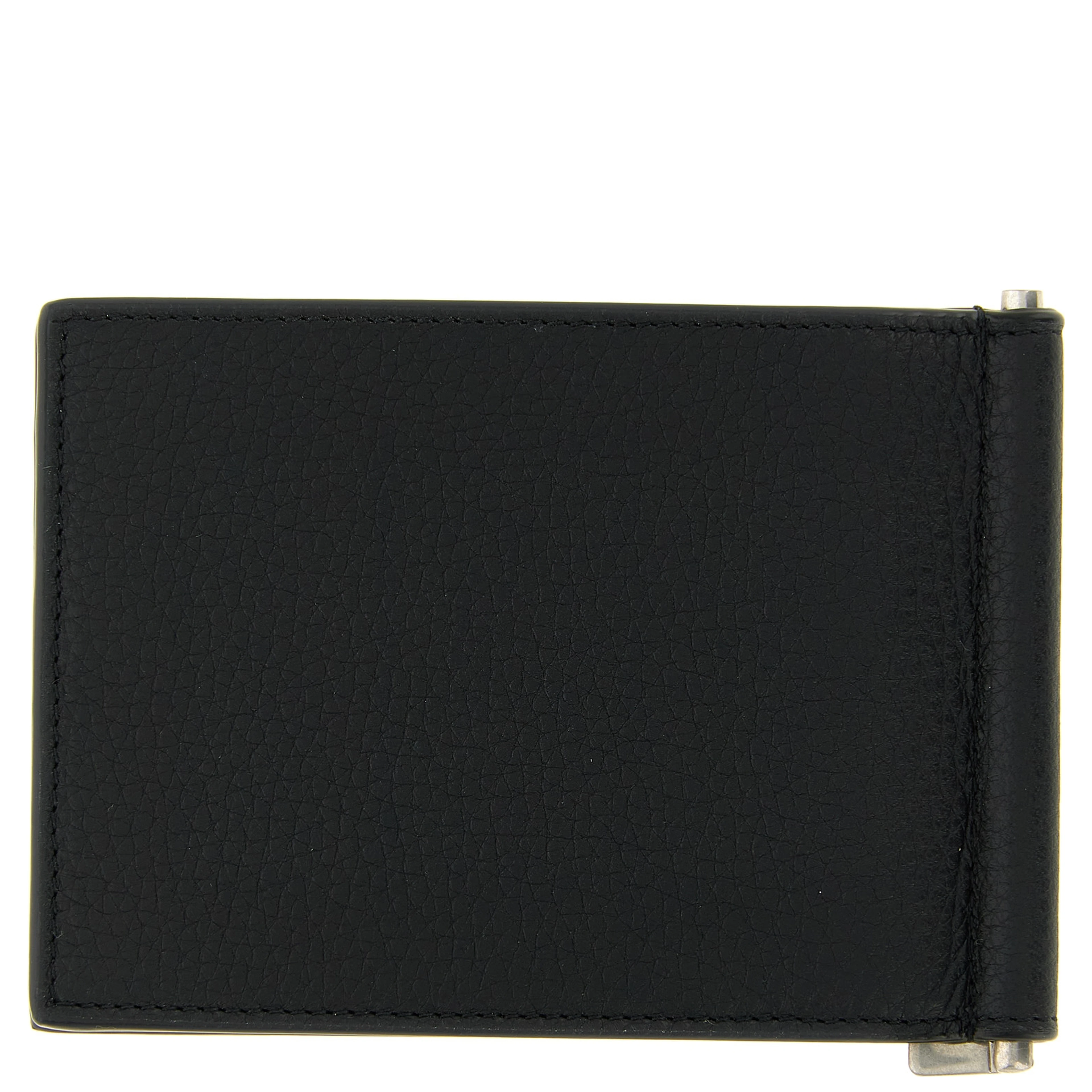 Black Calfskin Money Clip