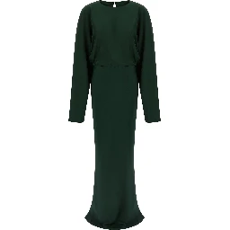 Bicolor Polyester Long Dress