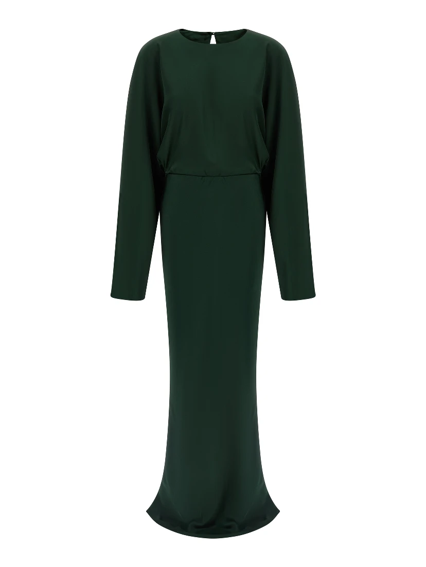 Bicolor Polyester Long Dress